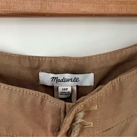NWT Madewell The Petite Harlow Wide-Leg Linen Blend Pant in Desert Dune - Picture 9 of 10